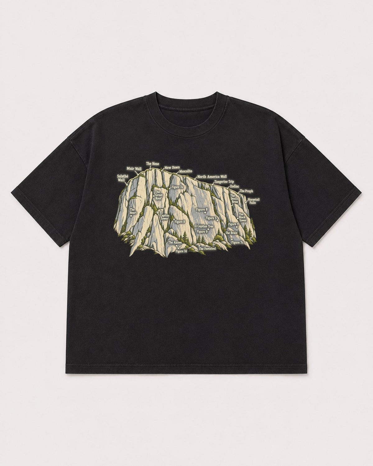 Mockup Boxy Heavyweight Tee Black product