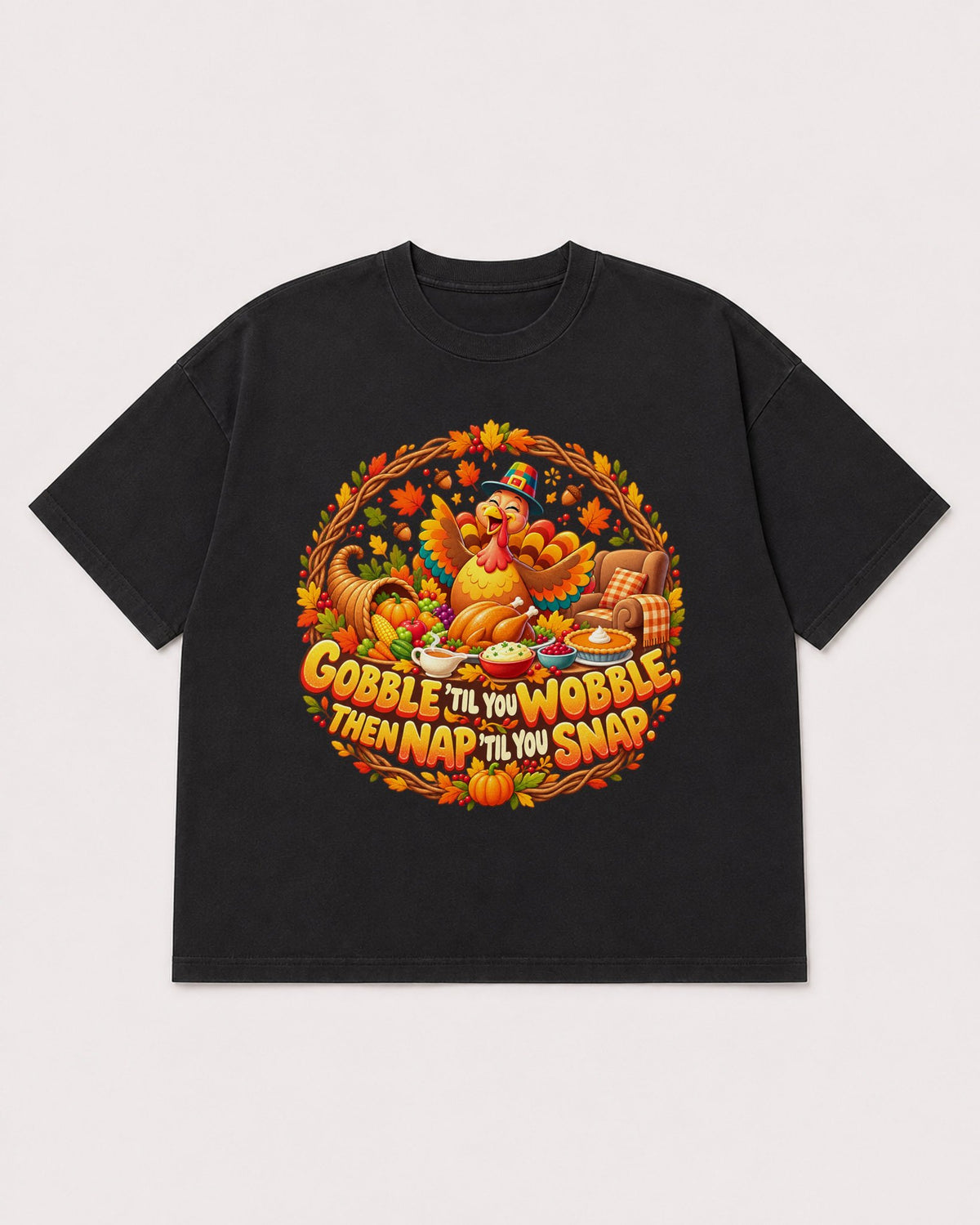 Mockup Boxy Heavyweight Tee Black product
