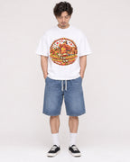 Mockup Boxy Heavyweight Tee White male full-body 03