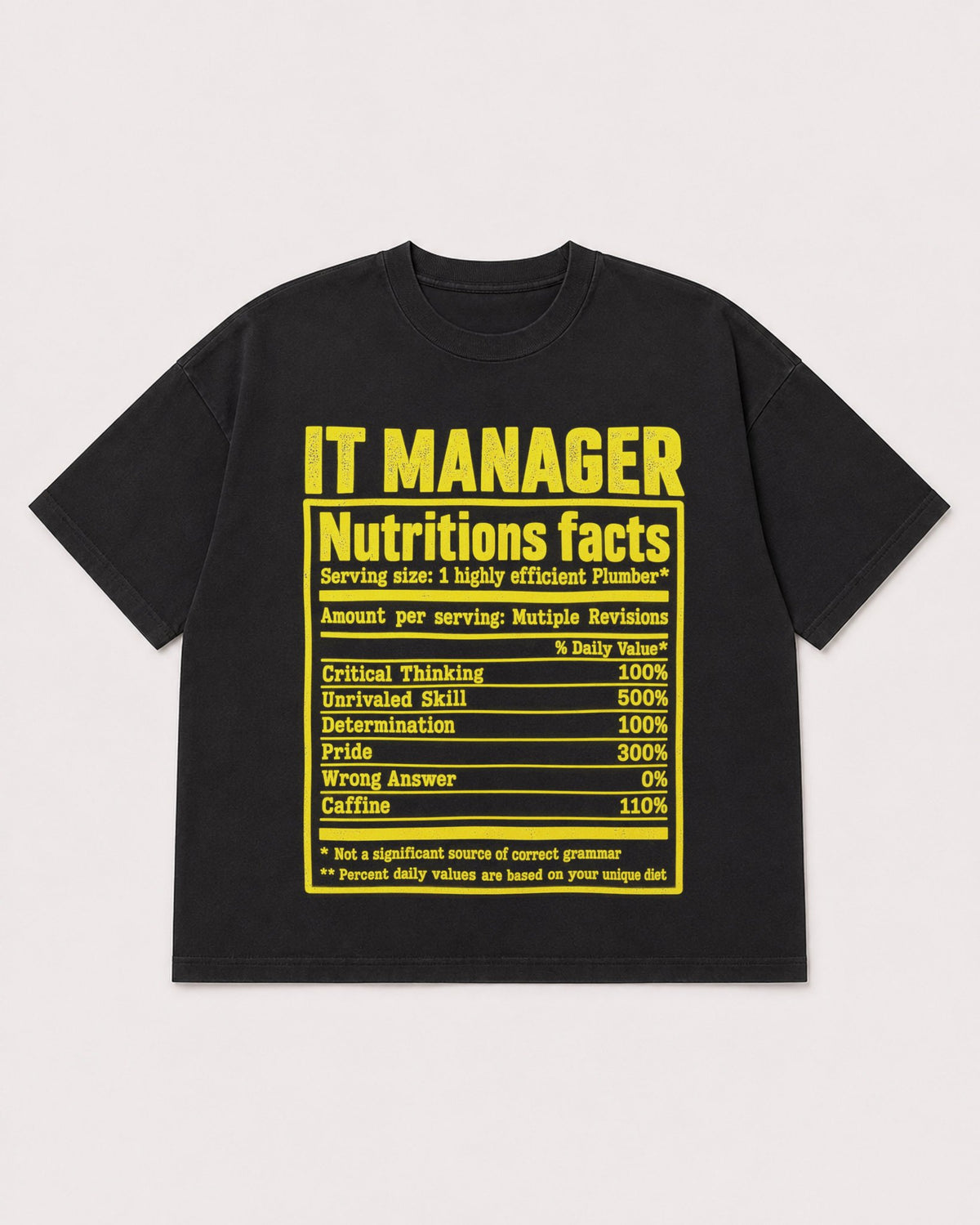 Mockup Boxy Heavyweight Tee Black product