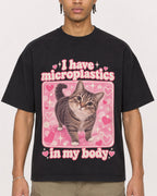 Mockup Boxy Heavyweight Tee Black male close-up 40