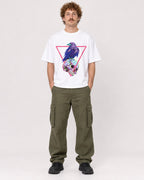 Mockup Boxy Heavyweight Tee White male full-body 09