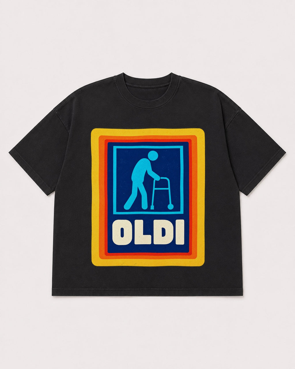 Mockup Boxy Heavyweight Tee Black product