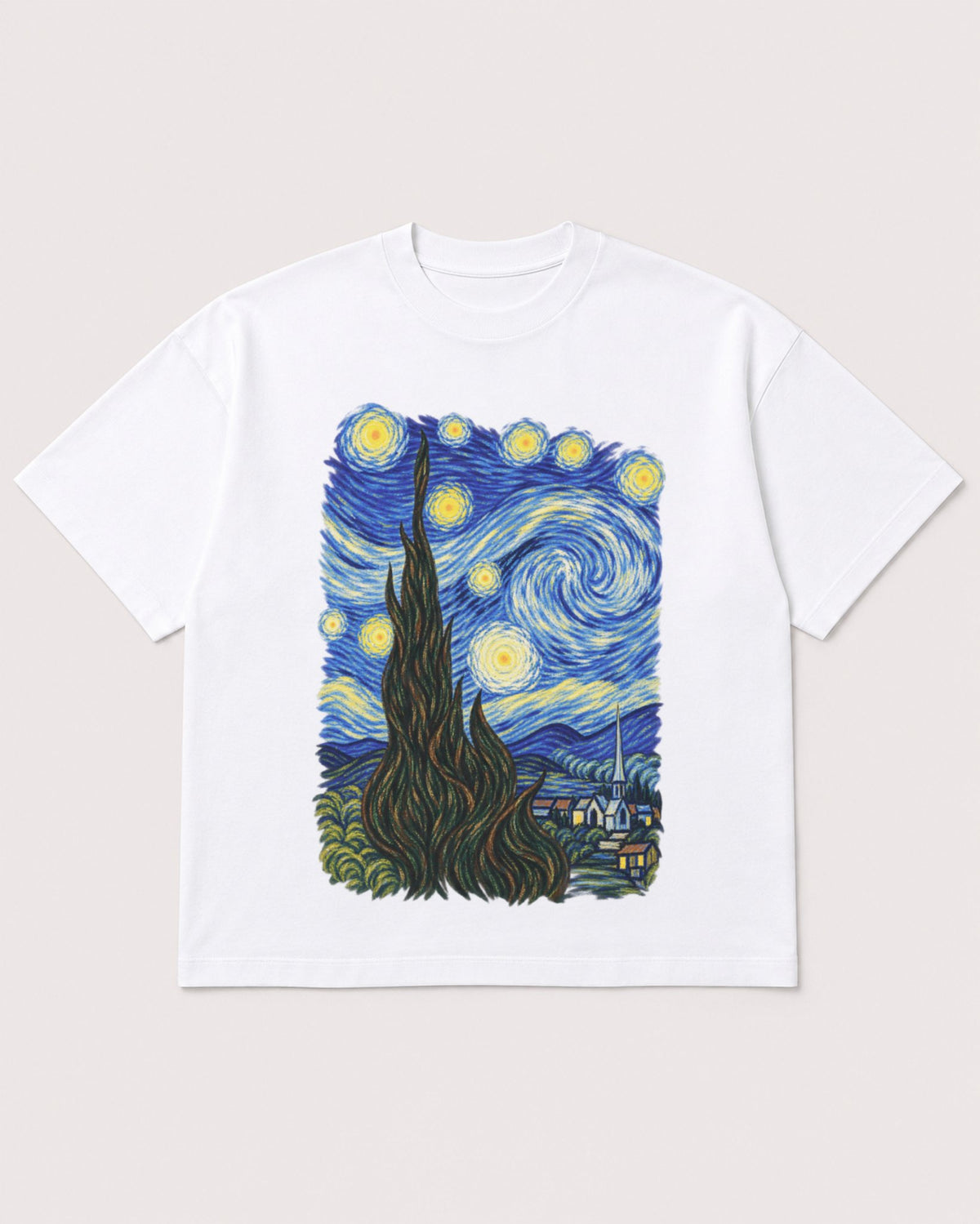 Mockup Boxy Heavyweight Tee White product