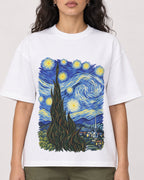 Mockup Boxy Heavyweight Tee White female close-up 07