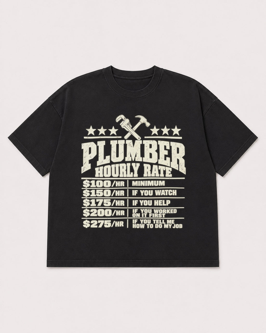 Mockup Boxy Heavyweight Tee Black product