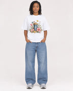 Mockup Boxy Heavyweight Tee White female full-body 15