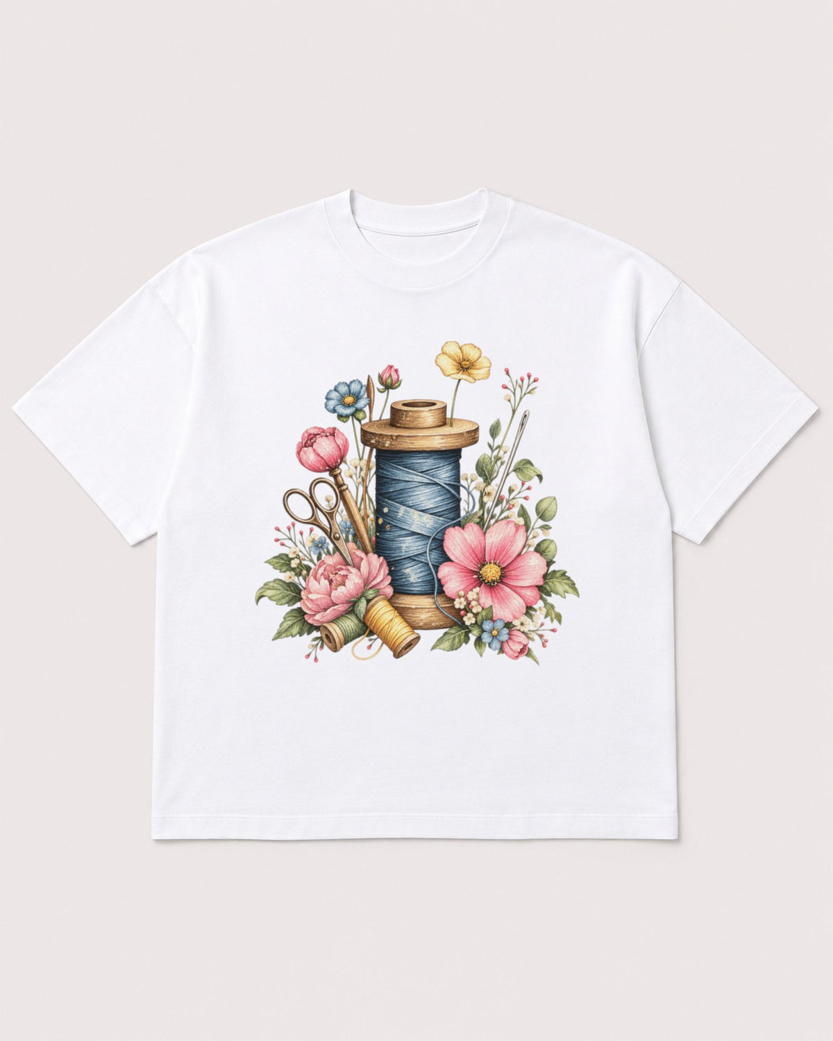 Mockup Boxy Heavyweight Tee White product
