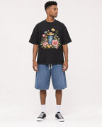 Mockup Boxy Heavyweight Tee Black male full-body 15