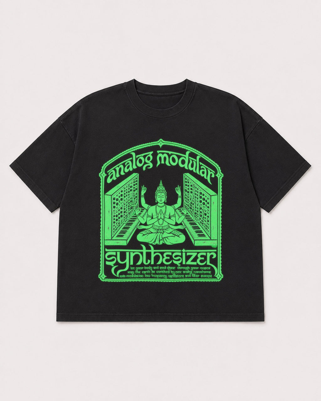 Mockup Boxy Heavyweight Tee Black product