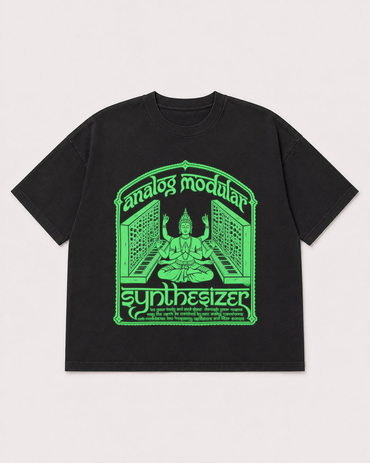 Mockup Boxy Heavyweight Tee Black product