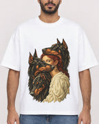 Mockup Boxy Heavyweight Tee White male close-up 07