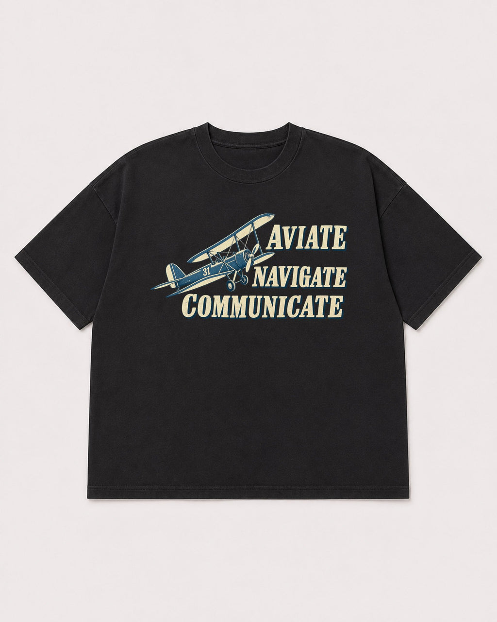 Mockup Boxy Heavyweight Tee Black product