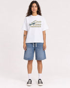 Mockup Boxy Heavyweight Tee White female full-body 06