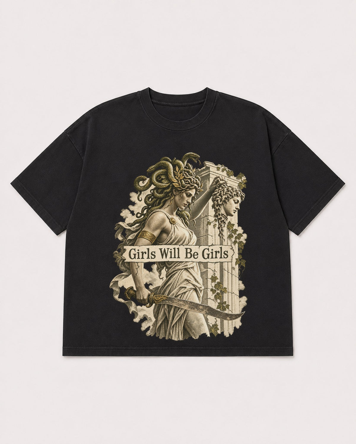Mockup Boxy Heavyweight Tee Black product