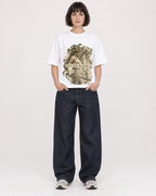 Mockup Boxy Heavyweight Tee White female full-body 39