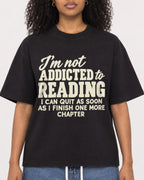 Mockup Boxy Heavyweight Tee Black female close-up 05