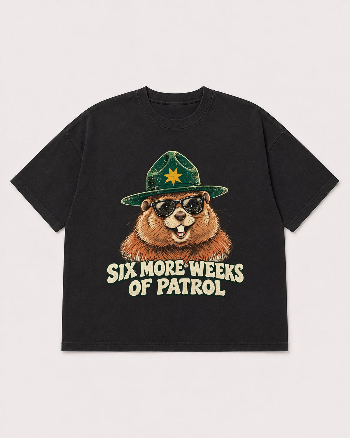 Mockup Boxy Heavyweight Tee Black product