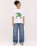 Mockup Boxy Heavyweight Tee White female full-body 20