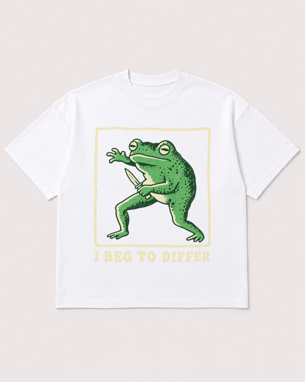 Mockup Boxy Heavyweight Tee White product