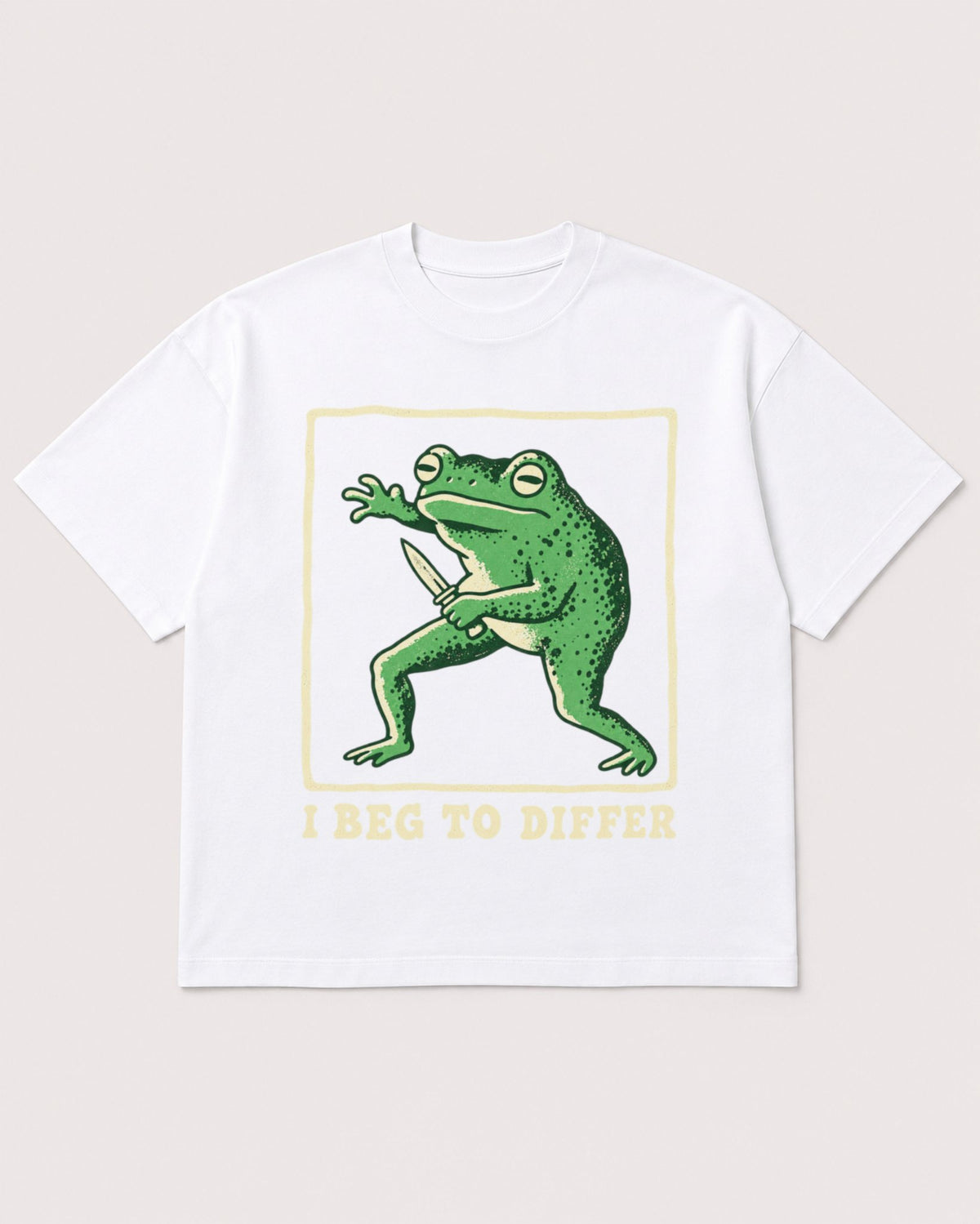 Mockup Boxy Heavyweight Tee White product