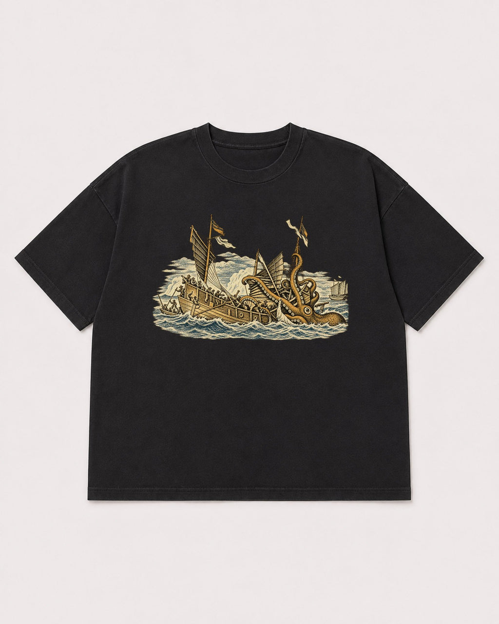 Mockup Boxy Heavyweight Tee Black product