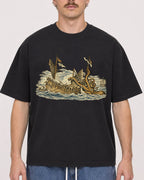 Mockup Boxy Heavyweight Tee Black male close-up 19