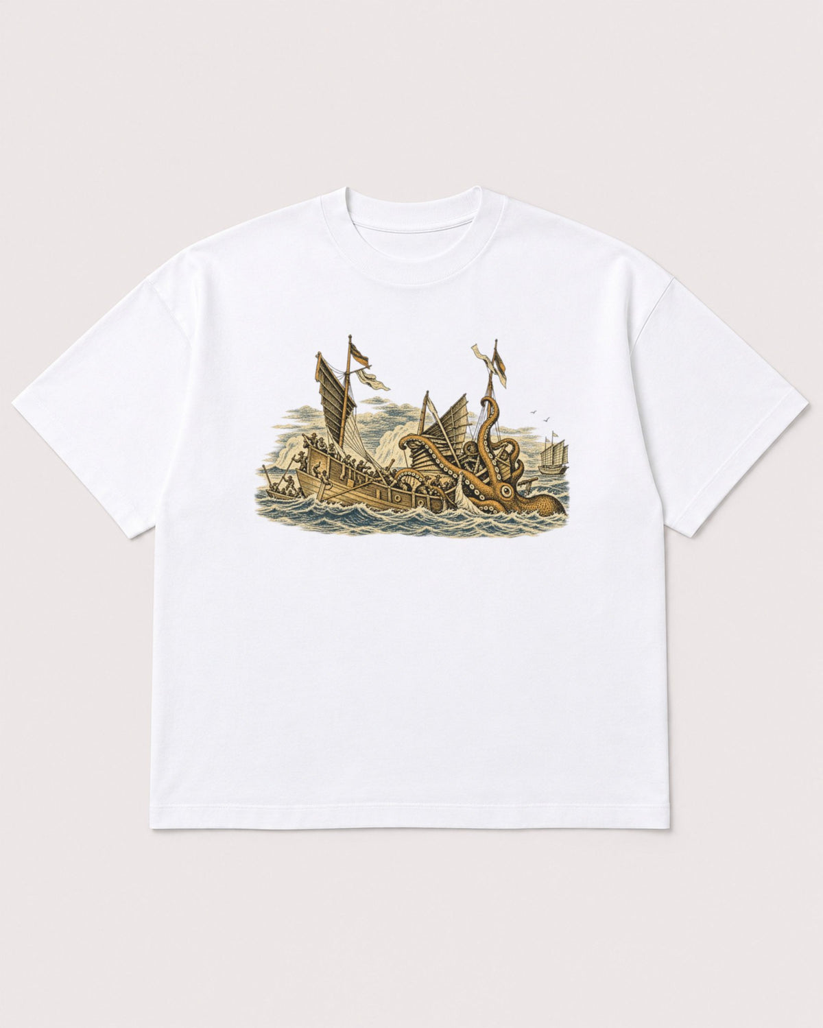 Mockup Boxy Heavyweight Tee White product