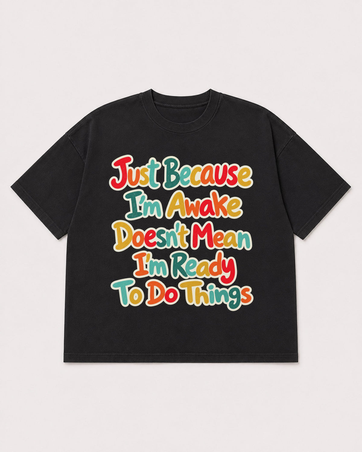 Mockup Boxy Heavyweight Tee Black product