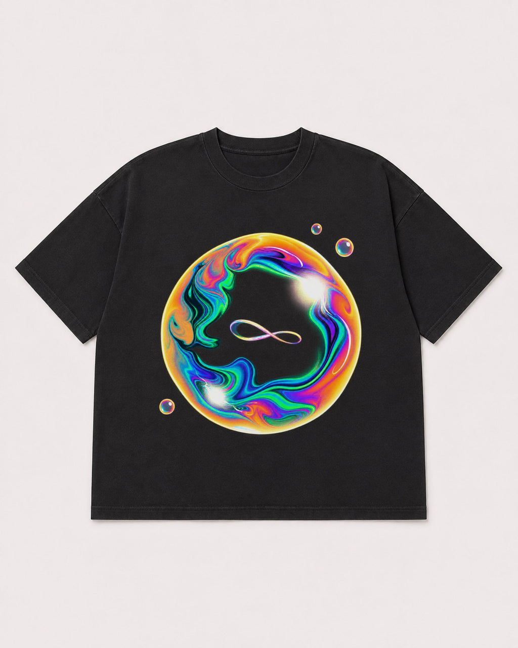 Mockup Boxy Heavyweight Tee Black product