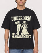 Mockup Boxy Heavyweight Tee Black male close-up 06