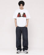 Mockup Boxy Heavyweight Tee White male full-body 11