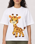 Mockup Boxy Heavyweight Tee White female close-up 07