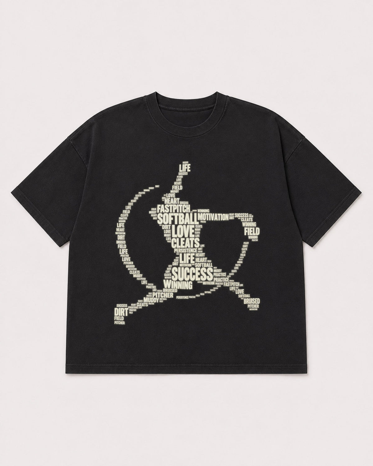 Mockup Boxy Heavyweight Tee Black product