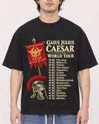 Mockup Boxy Heavyweight Tee Black male close-up 03