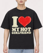 Mockup Boxy Heavyweight Tee Black male close-up 01