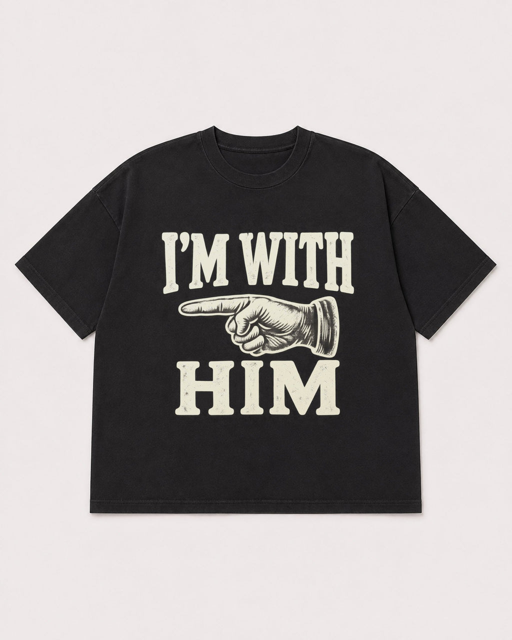 Mockup Boxy Heavyweight Tee Black product