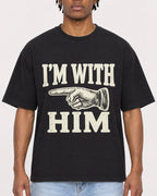 Mockup Boxy Heavyweight Tee Black male close-up 05