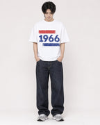 Mockup Boxy Heavyweight Tee White male full-body 11