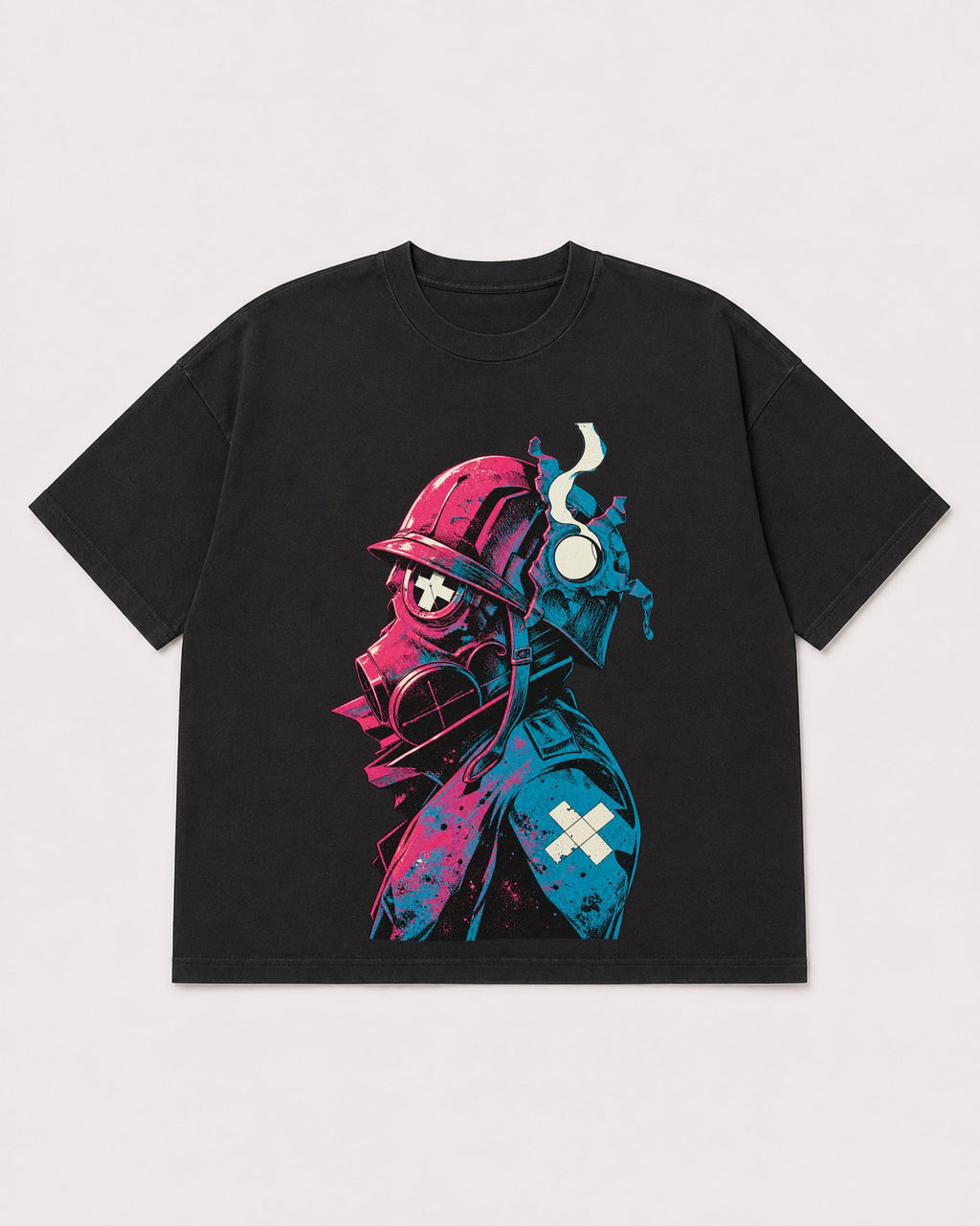 Mockup Boxy Heavyweight Tee Black product
