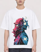 Mockup Boxy Heavyweight Tee White male close-up 31