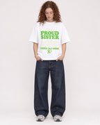 Mockup Boxy Heavyweight Tee White female full-body 09