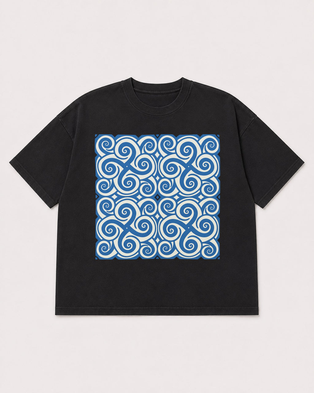 Mockup Boxy Heavyweight Tee Black product