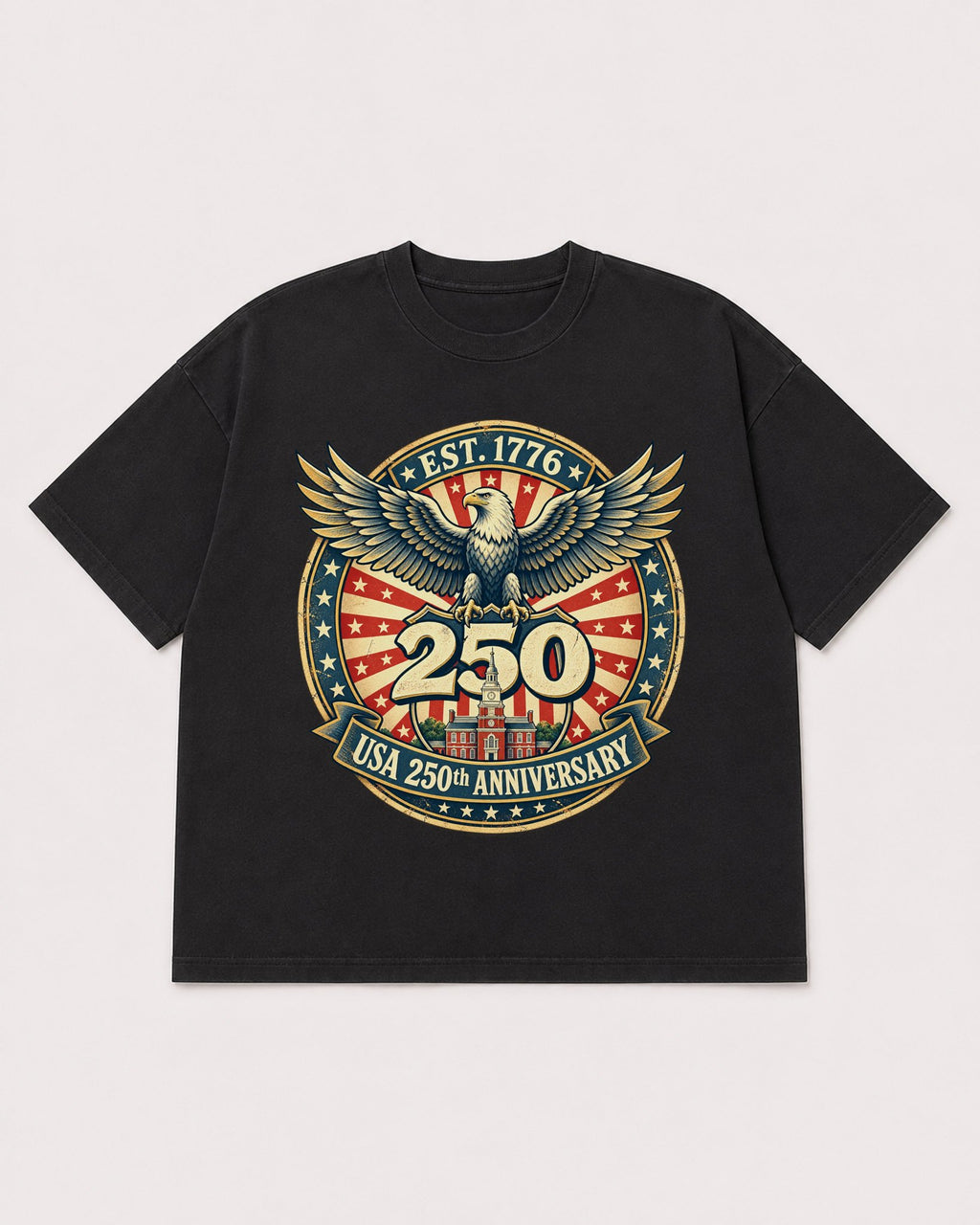 Mockup Boxy Heavyweight Tee Black product