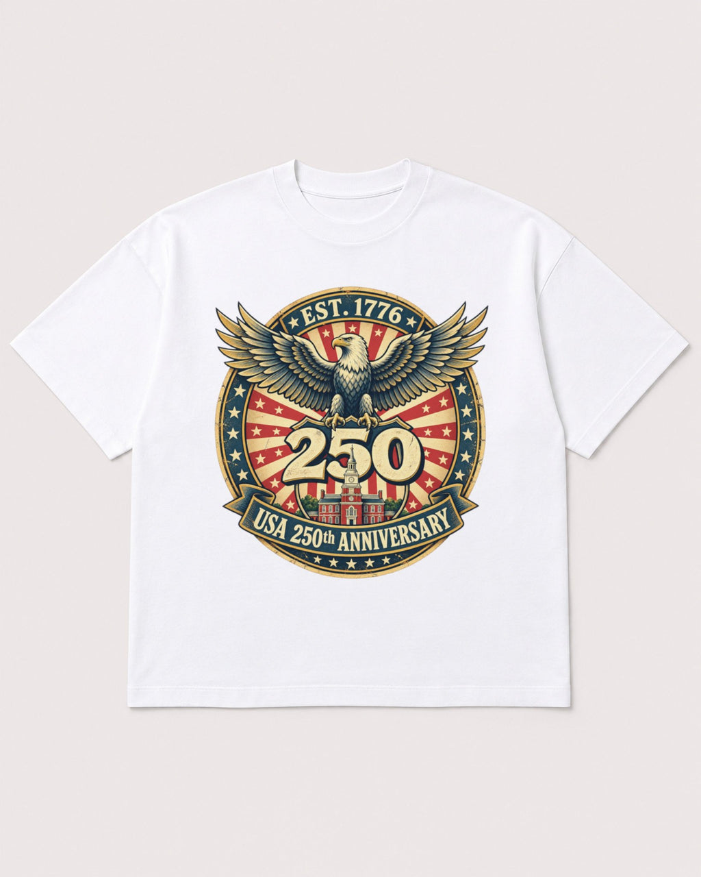 Mockup Boxy Heavyweight Tee White product