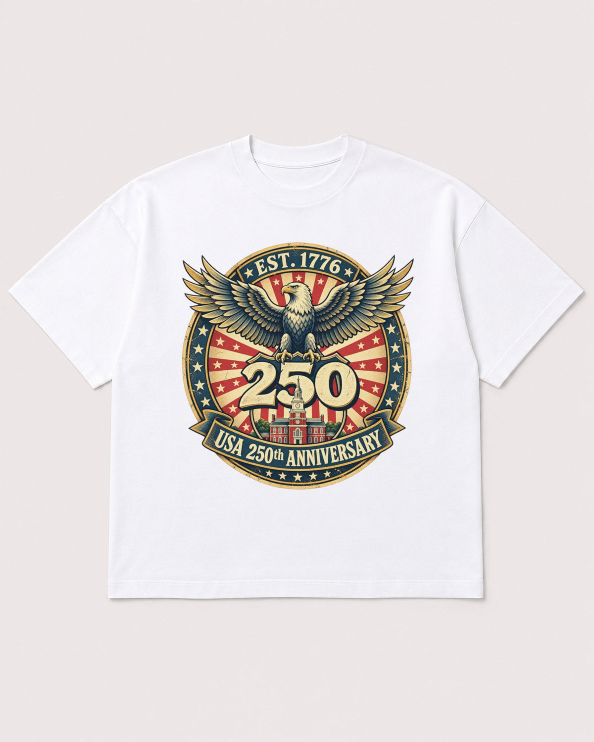 Mockup Boxy Heavyweight Tee White product