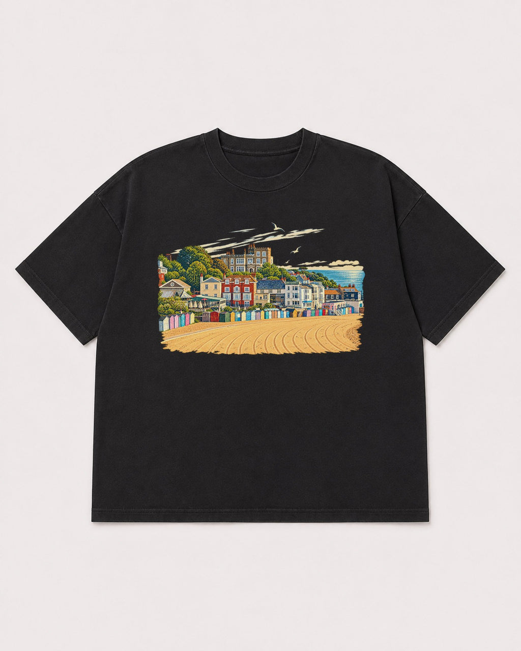 Mockup Boxy Heavyweight Tee Black product