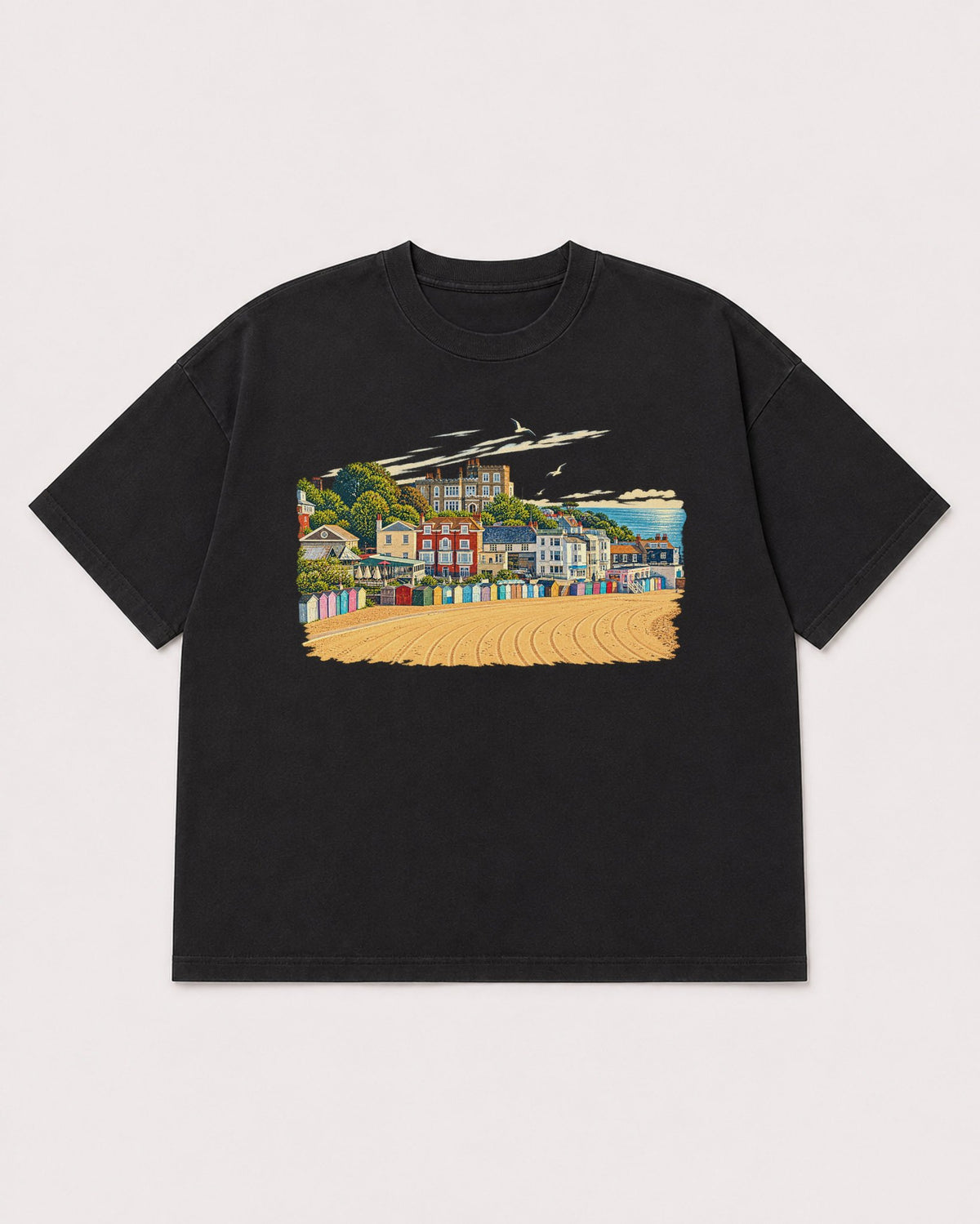Mockup Boxy Heavyweight Tee Black product