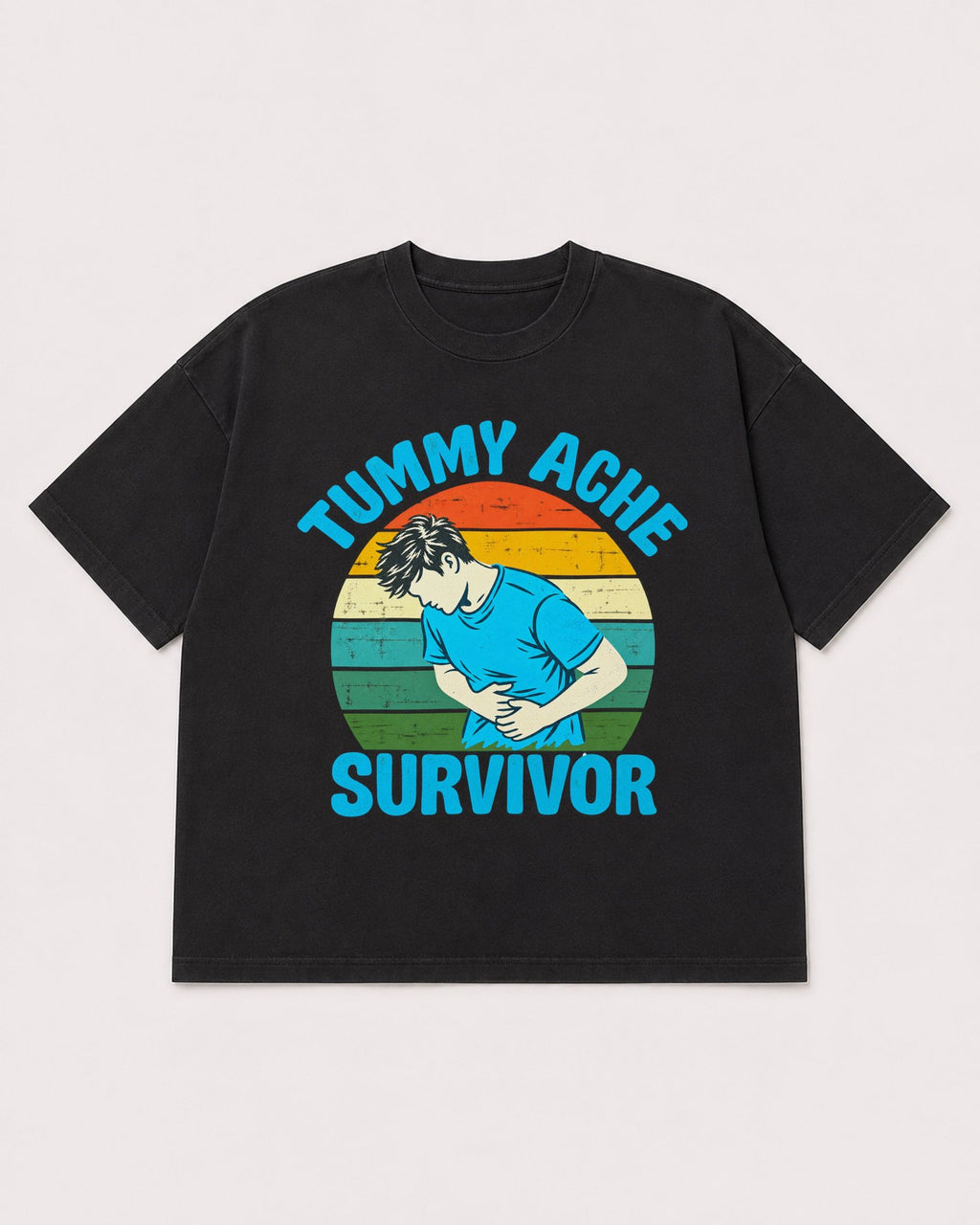 Mockup Boxy Heavyweight Tee Black product