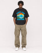 Mockup Boxy Heavyweight Tee Black male full-body 04